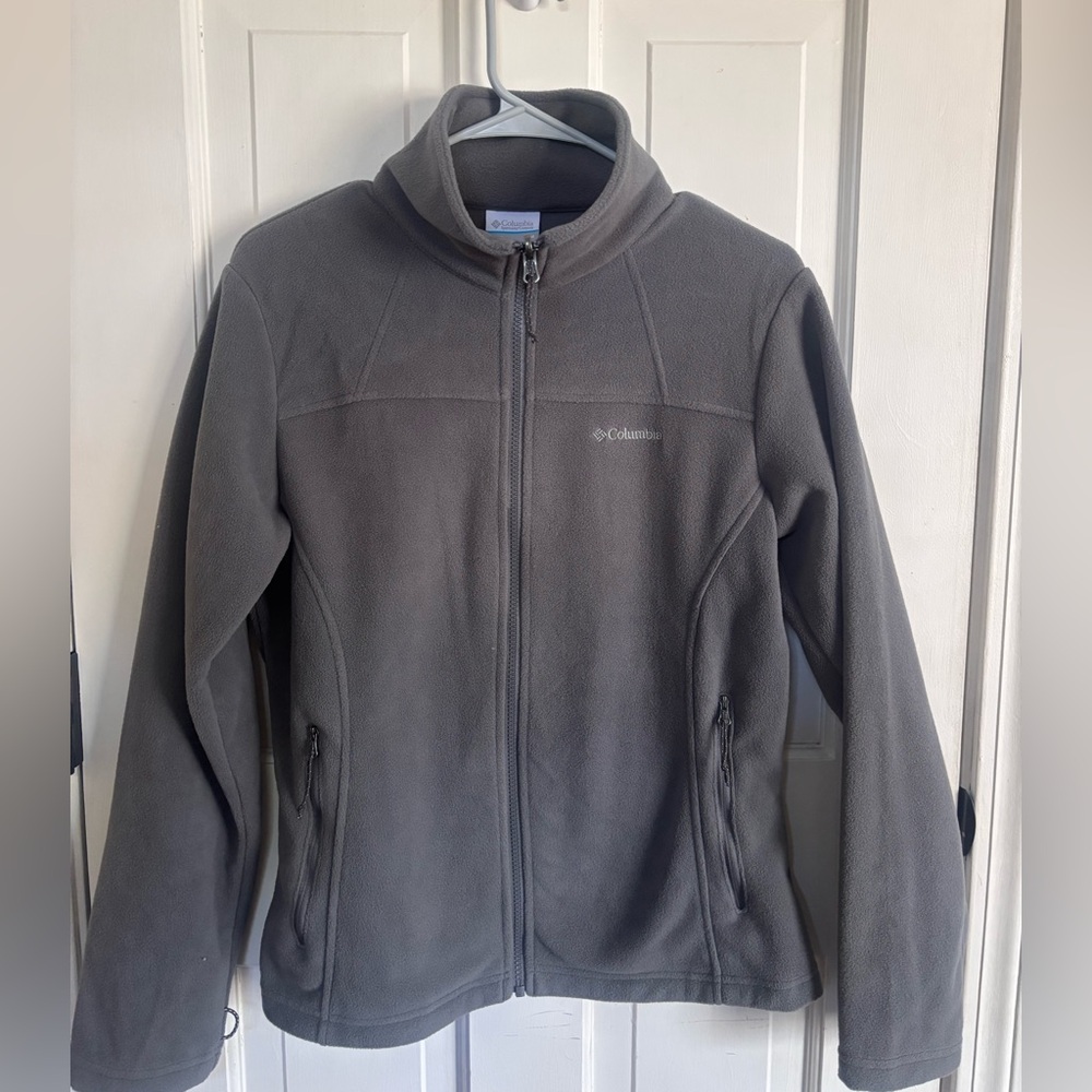 Columbia Charcoal Gray Full-Zip Fleece Jacket